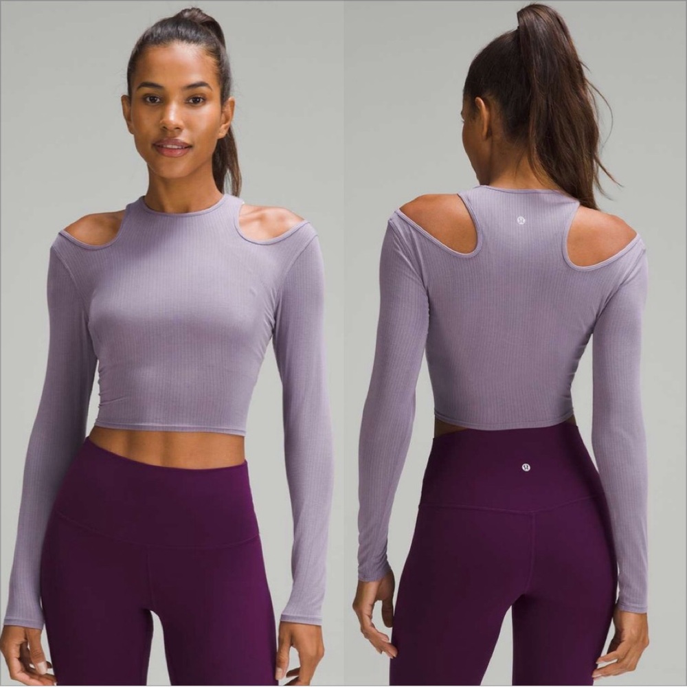 Lululemon Shoulder Cut-Out Yoga Long-Sleeve Shirt - Picture 1 of 3